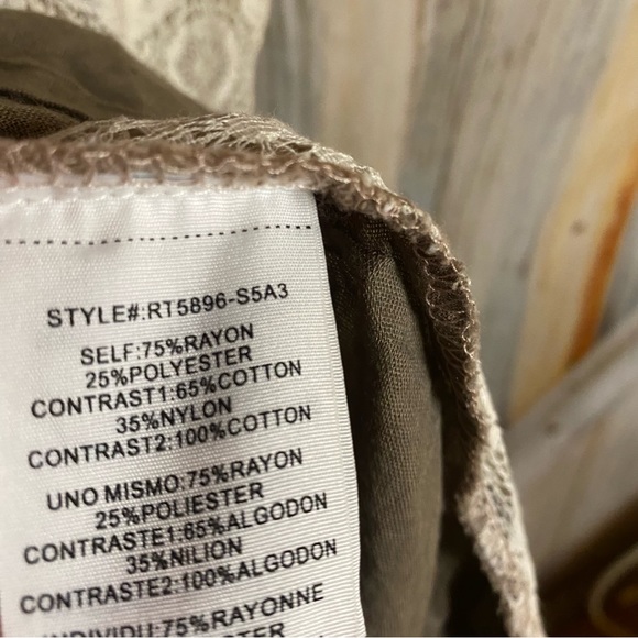 Anthropologie Rye Boho Flowy A-Line Lacey Cottony Sleeveless Mini Dress or Tunic - Picture 3 of 6